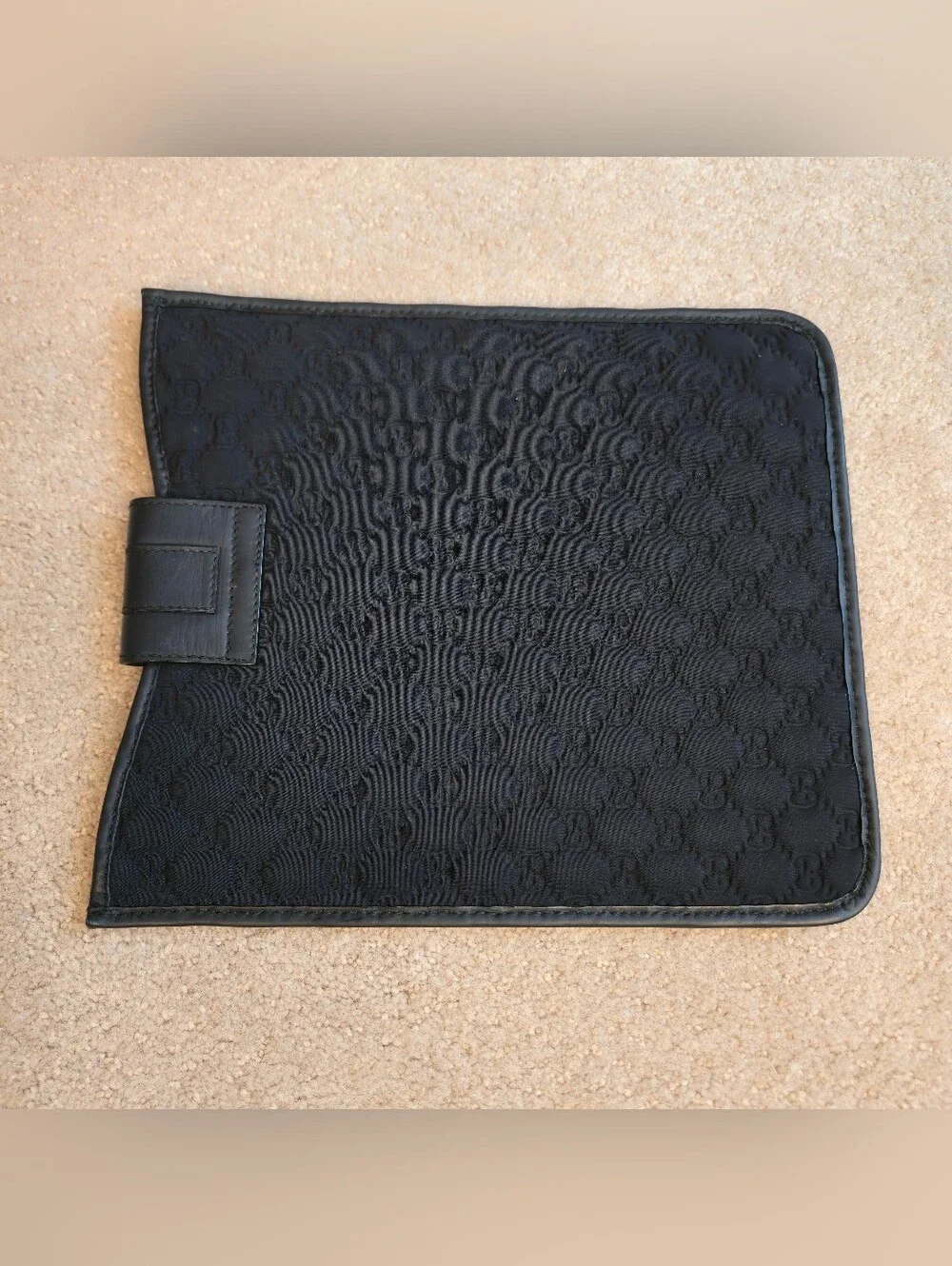 Gucci Tablet Cover Black Fabric and Leather